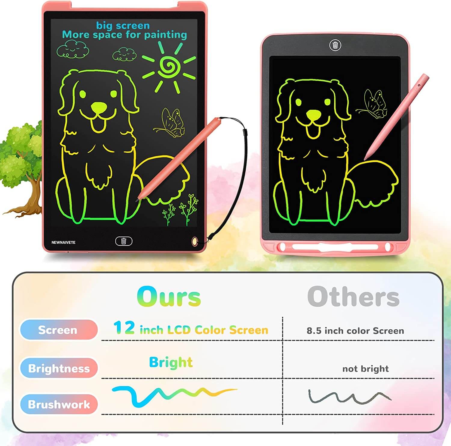 Portable LCD Writing Tablet Ultra-thin Electronic Drawing Board writing pad for children-ZBK1001 - Image 3