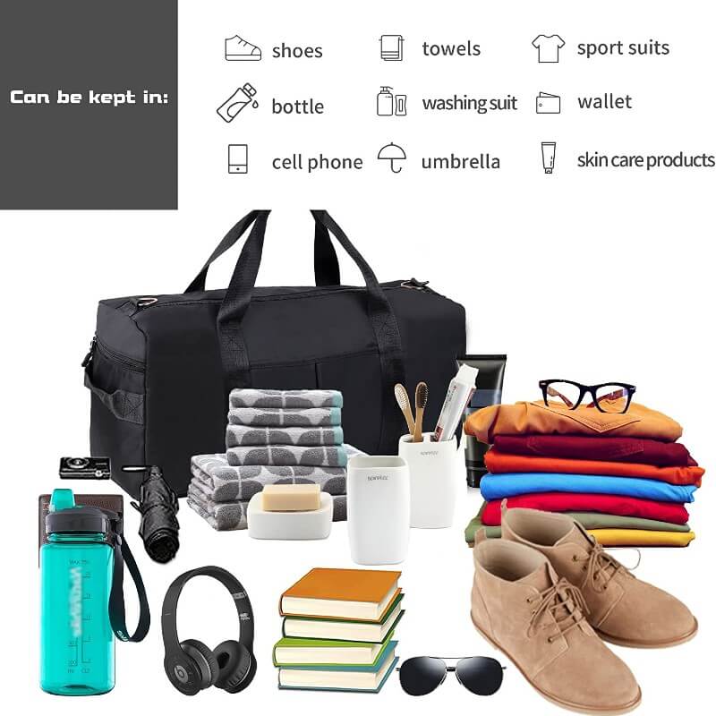 Stylish Large Capacity Travel/Gym Bag - ZBP1129 - Image 9