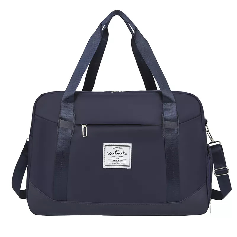 High fashion large capacity leather strip unisex Duffle Bag with side shoe compartment -ZBP1200 - Image 3