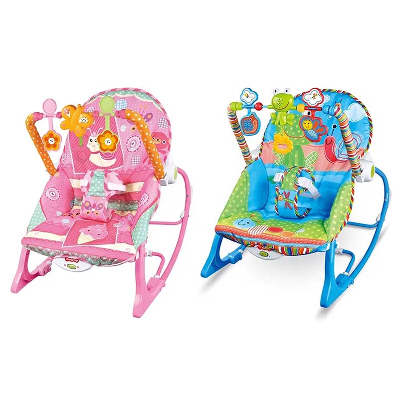 5-in-1 Baby Rocker + Seat with toy bar, music player & calming vibrations - (infant-to-toddler 0-18kgs)- ZBK1003 - Image 5