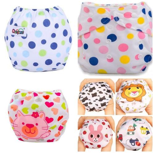 Washable Reusable Super Absorbent Baby Diapers + 3Bamboo Cotton Inserts - ZBK1002 - Image 4