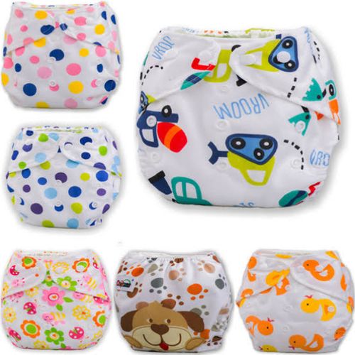 Washable Reusable Super Absorbent Baby Diapers + 3Bamboo Cotton Inserts - ZBK1002 - Image 3