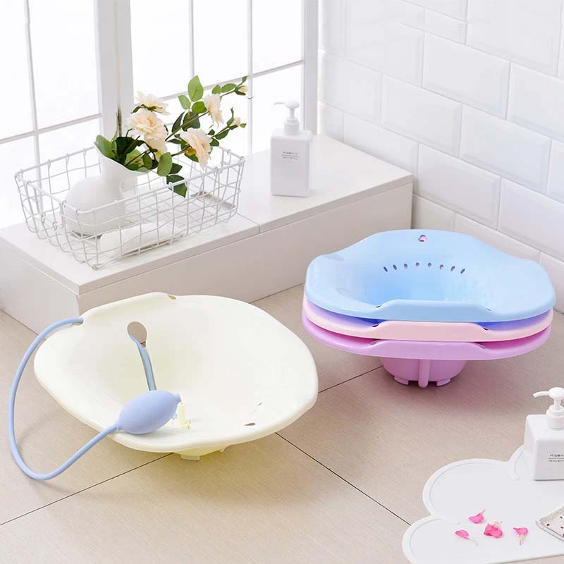 Portable Comfortable Sitz Bath Postpartum tub with water Sprayer - ZPM1001 - Image 2