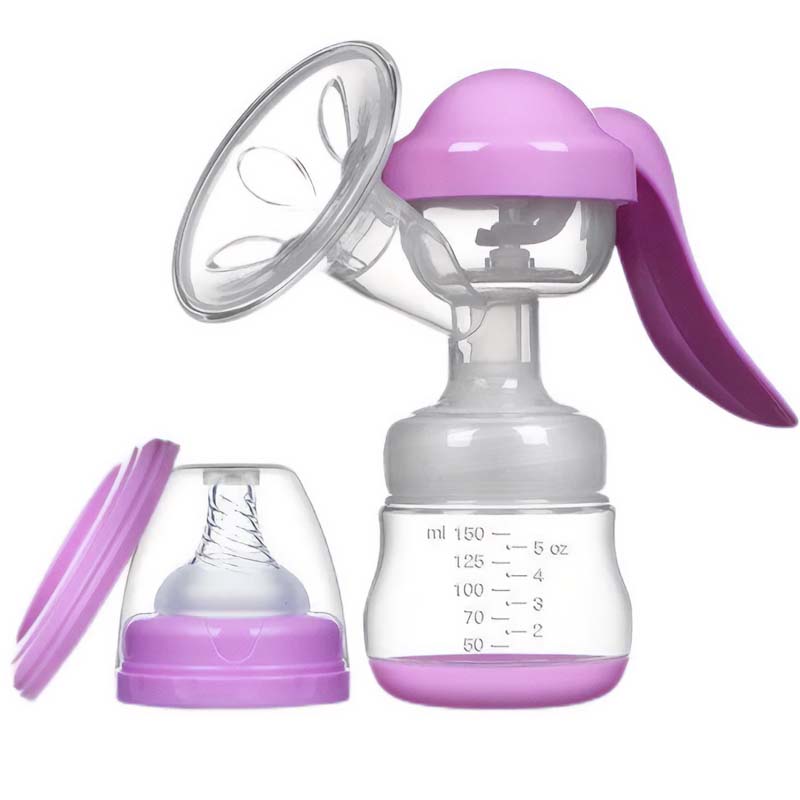 2-in-1 Ultra Comfortable Skin Friendly Manual Massage Breast Pump with Adjustable Suction Levels - ZBK1012 - Image 2