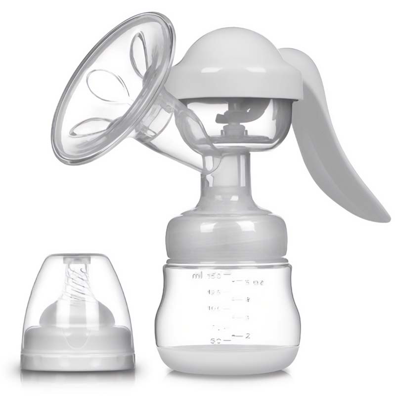 2-in-1 Ultra Comfortable Skin Friendly Manual Massage Breast Pump with Adjustable Suction Levels - ZBK1012 - Image 3