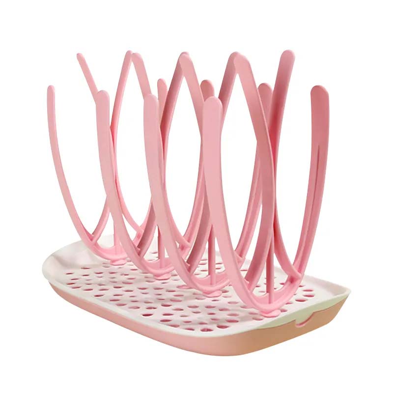 High Quality Plastic Baby Bottle Dry Rack with a Detachable Drip tray - ZBK1014 - Image 4
