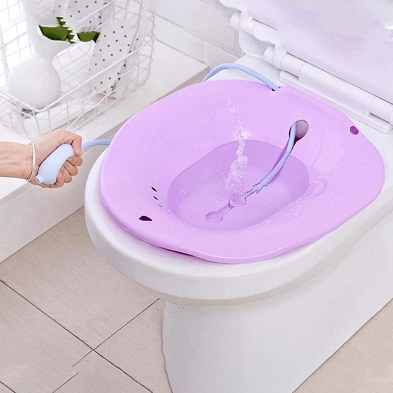 Portable Comfortable Sitz Bath Postpartum tub with water Sprayer - ZPM1001