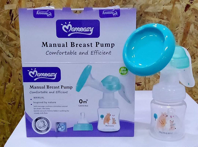 2-in-1 Super Comfortable Manual Massage Breast Pump with a Feeding Bottle - ZBK1016 - Image 3