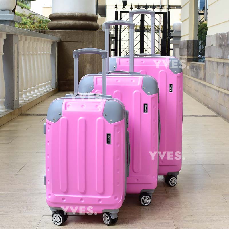 3 Piece Set Hard Shell Fibre Travel Suitcases With Spinner Wheels - ZSC1004