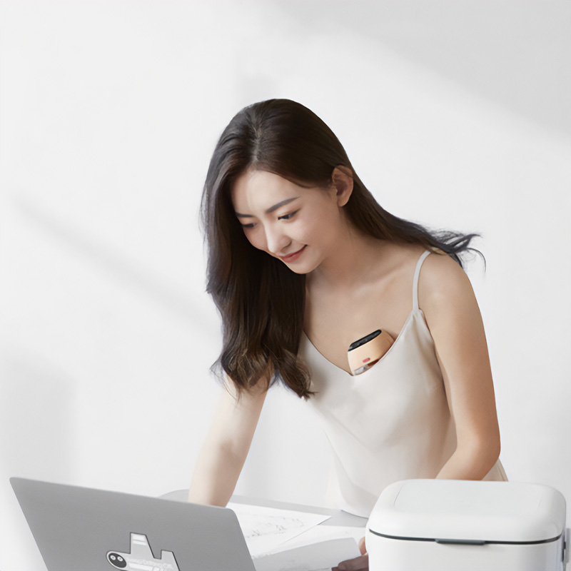 NEW DESIGN Wireless Rechargeable Wearable Handsfree Breast Pump For Convenient Baby Feeding - ZBK1005 - Image 2