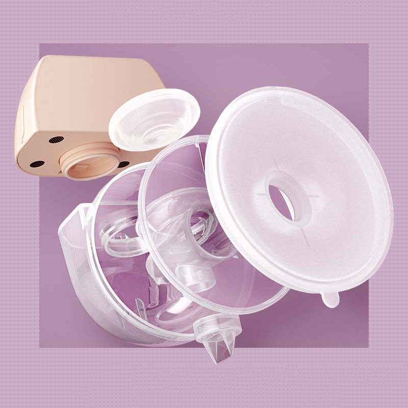NEW DESIGN Wireless Rechargeable Wearable Handsfree Breast Pump For Convenient Baby Feeding - ZBK1005 - Image 3
