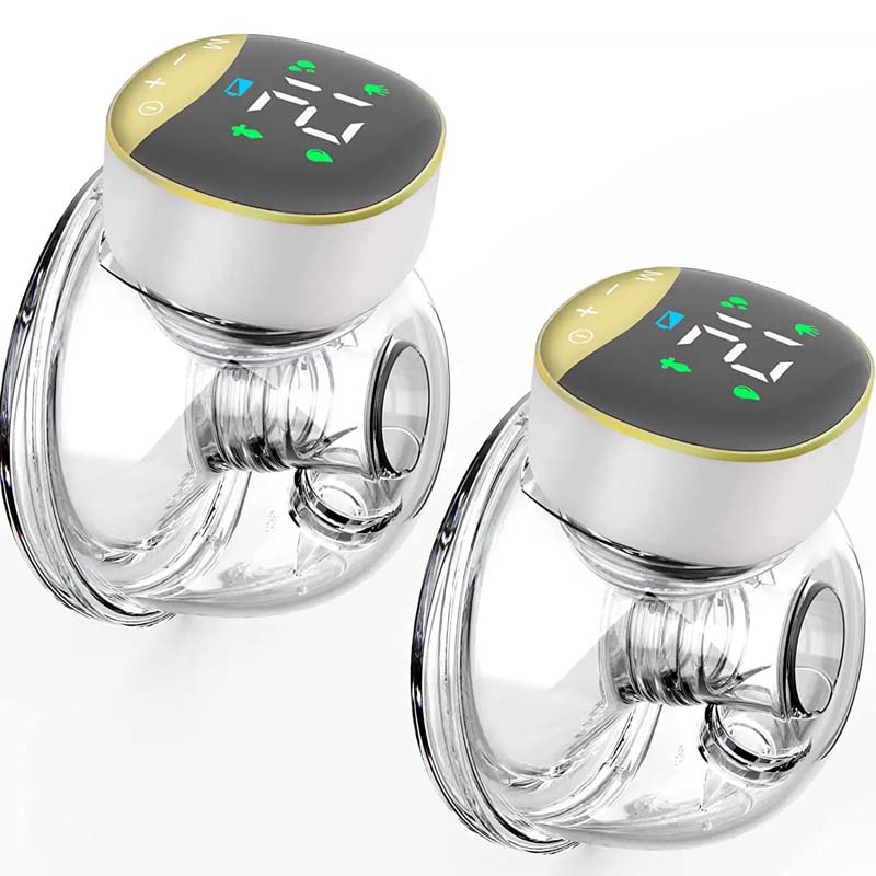 Handsfree Breast Pump - Wireless & Rechargeable with Massager, 4 modes and 12 levels, Single and Double - ZBK1032