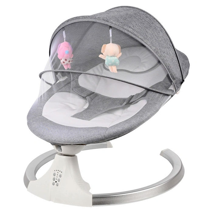 Remote-controlled Electric Baby Swing/Rocker With Bluetooth Support, Soothing Melodies, Toys & Mosquito Net - ZBK1037