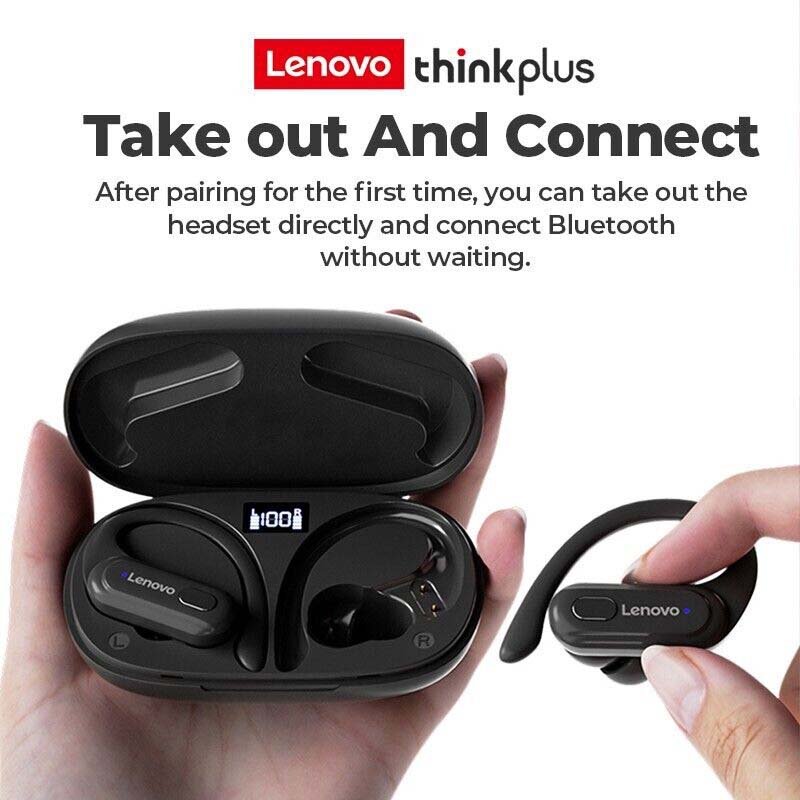 Lenovo XT60 Waterproof Wireless Bluetooth Headphones with Noise Cancellation Technology- ZPA1011 - Image 7