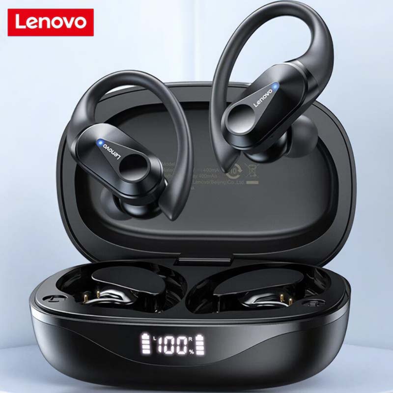 Lenovo LP75 Insane Bass Water-resistantWireless Bluetooth 5.3 Headphones with Noise Reduction Technology- ZPA1010