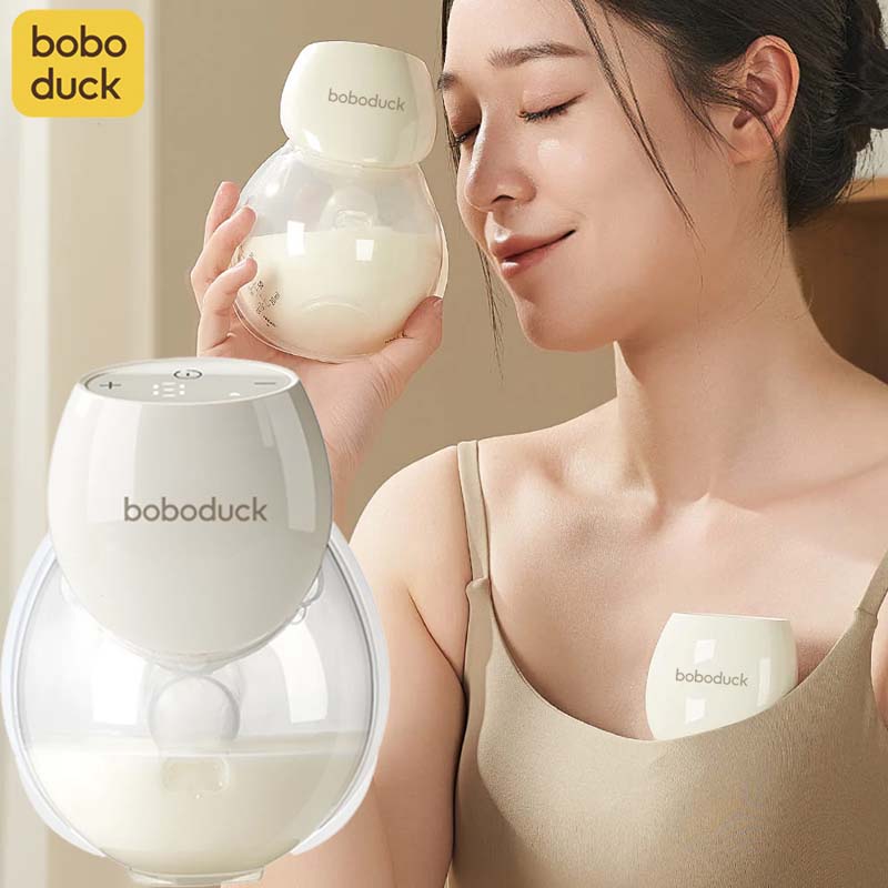NEW MODEL Boboduck Wireless Whisper-Quiet Ultra-light Portable Breast Pump with 3 Modes and 9 Levels - ZBK1051