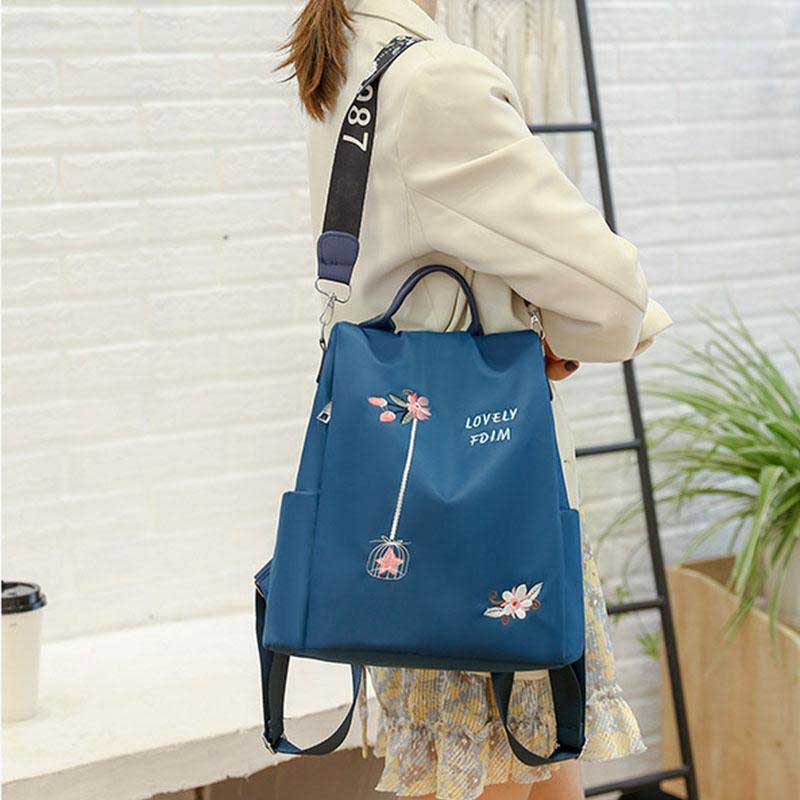 New Arrival Multifunctional Embroidery Ladies Backpack - BP1520 - Image 8