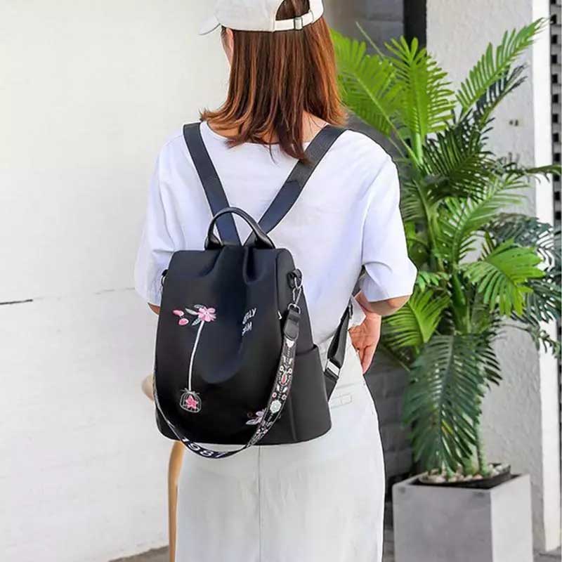 New Arrival Multifunctional Embroidery Ladies Backpack - BP1520 - Image 9
